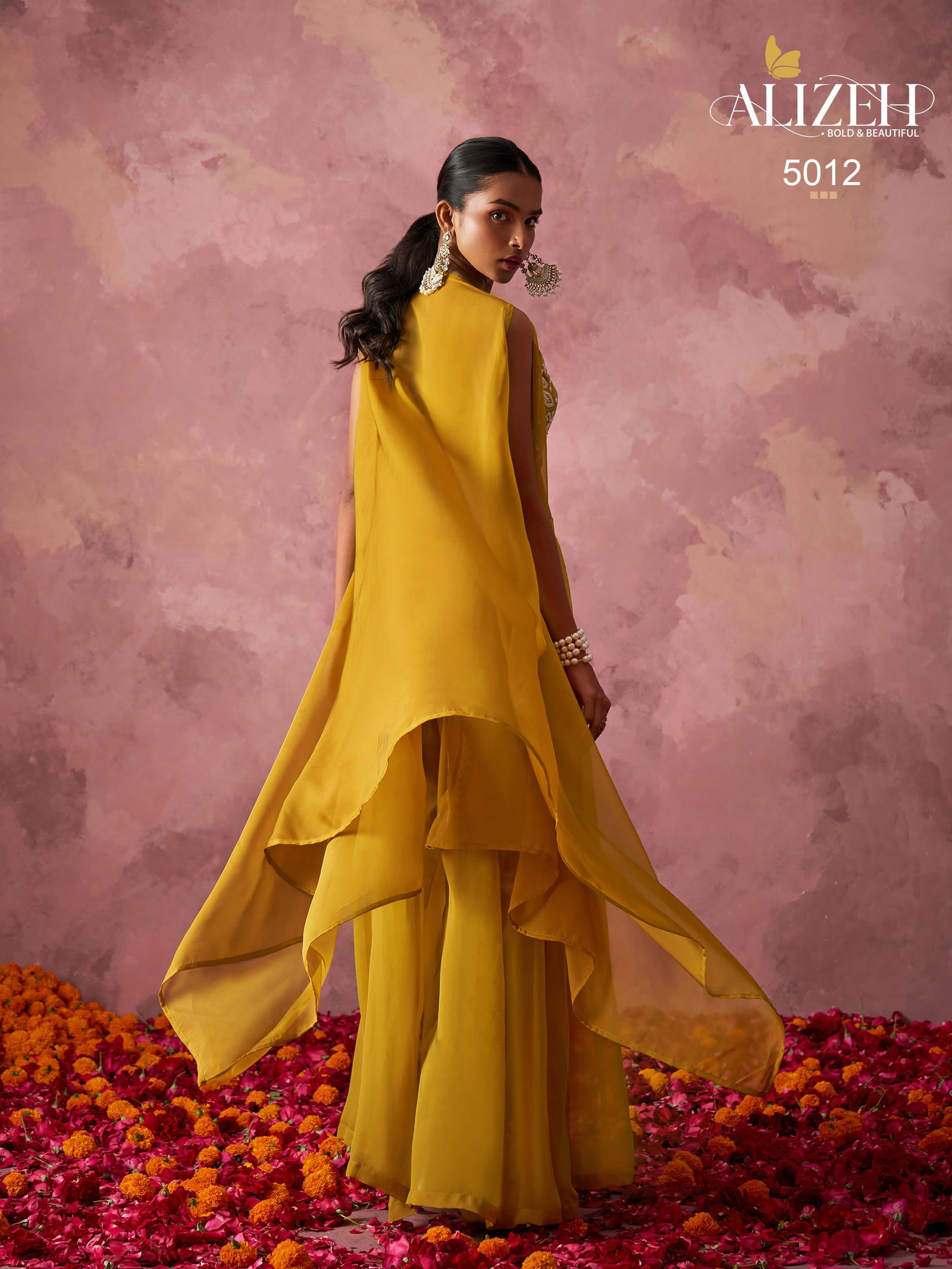 Rang By Alizeh Georgette Desginer Party Wear Sharara Choli And Cape Orders In India
